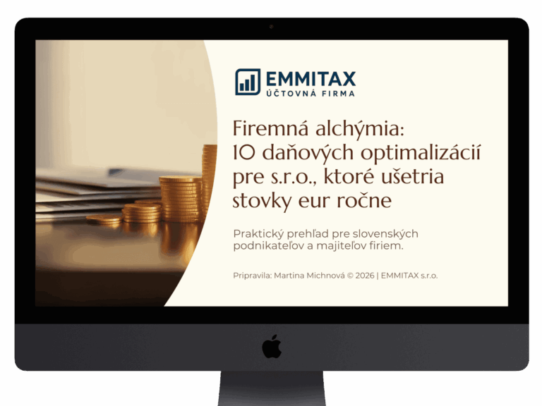 E-book Firemná alchýmia: 10 daňových optimalizácií pre s.r.o. od účtovnej firmy Emmitax